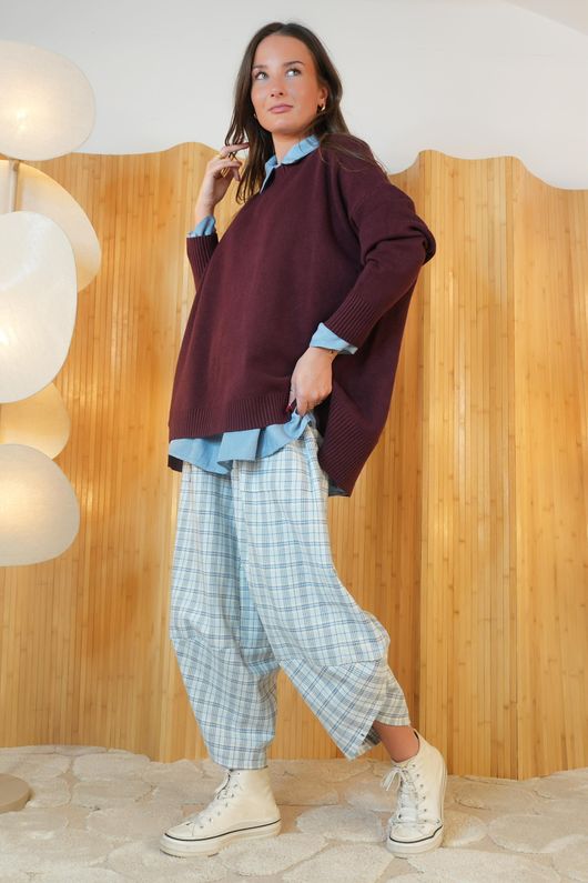 Purdy Chill Luxury Knit Burgundy /9=